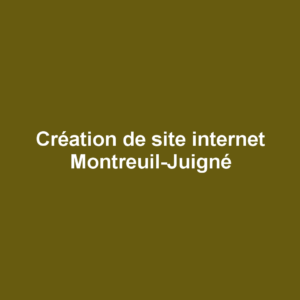 Création de site internet Montreuil-Juigné