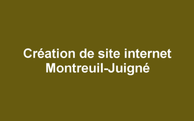 Création de site internet Montreuil-Juigné