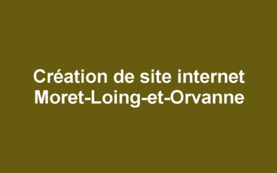 Création de site internet Moret-Loing-et-Orvanne