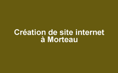 Création de site internet à Morteau