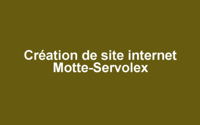Création de site internet Motte-Servolex